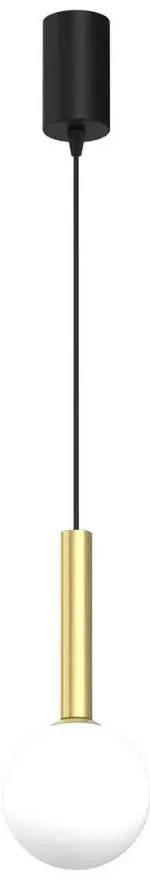 Pojedyncza czarna lampa wisząca loft P5-G68