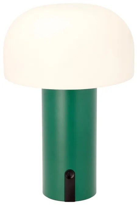 Biało-zielona lampa stołowa LED (wysokość 22,5 cm) Styles – Villa Collection