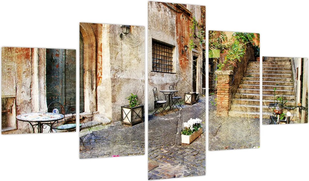 Obraz - Stare ulice Rzymu (125x70 cm)