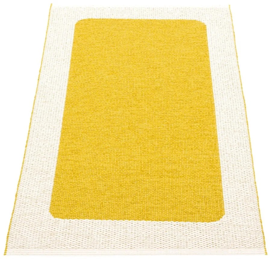 Musztardowo-kremowy dywan odpowiedni na zewnątrz 70x120 cm Ilda Mustard – Pappelina