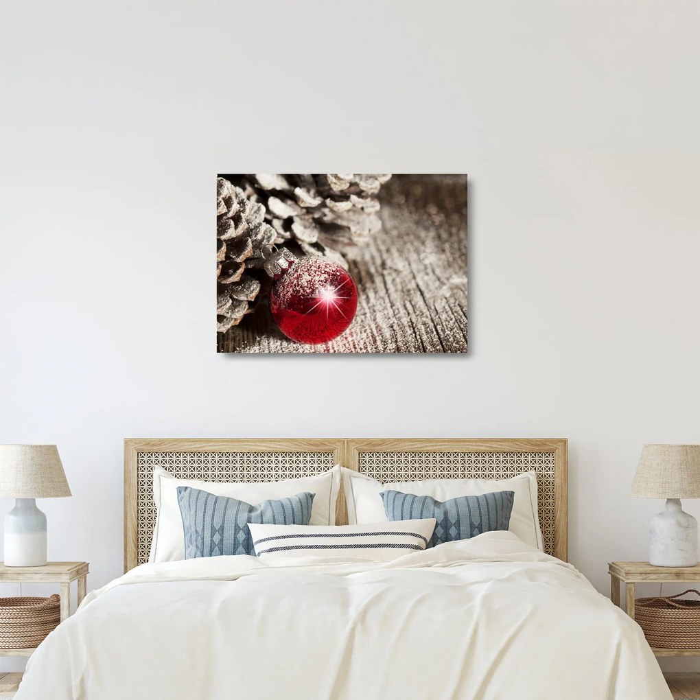 Obraz na szkle - Dekoracje świąteczne (70x50 cm)