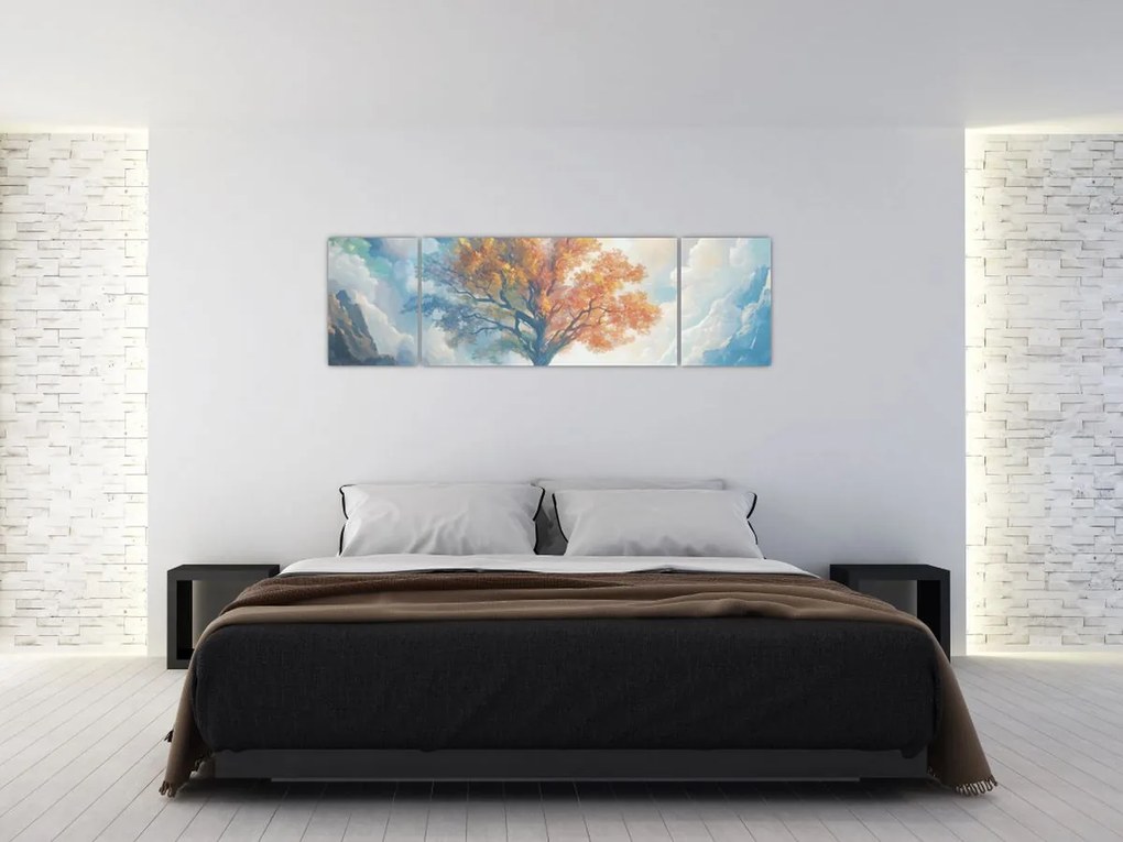 Obraz – Drzewo życia i miłości (170x50 cm)