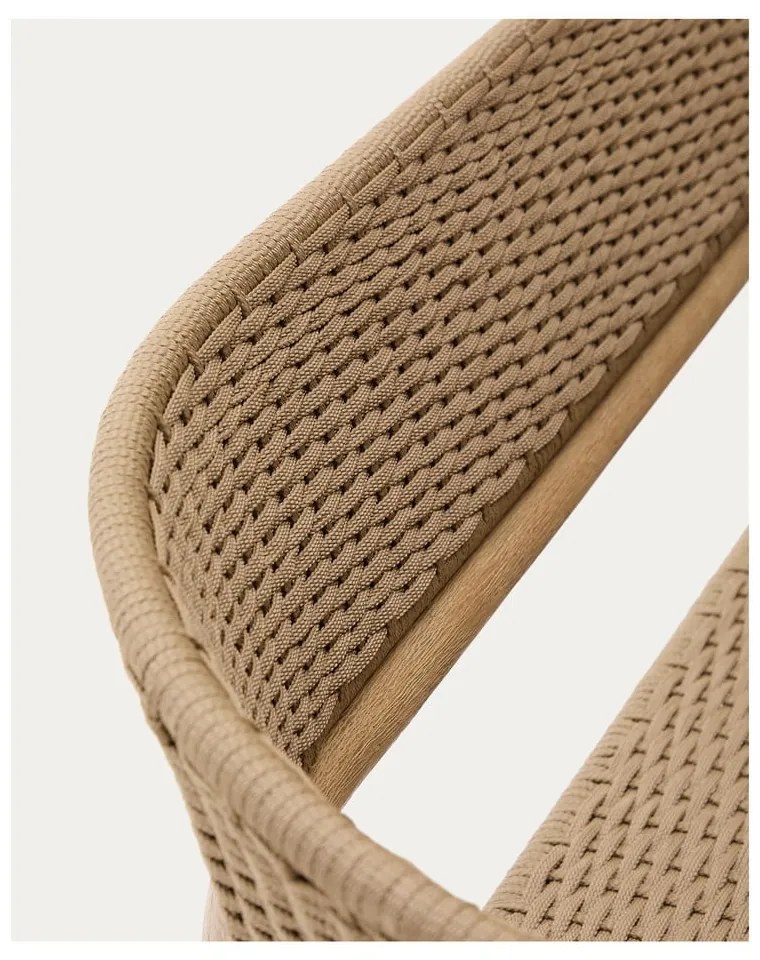 Beżowo-naturalna sofa ogrodowa z litego drewna akacjowego Arinella – Kave Home
