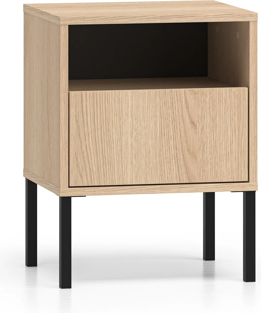 Szafka nocna Harmona 40 cm z szufladą - dąb lindberg