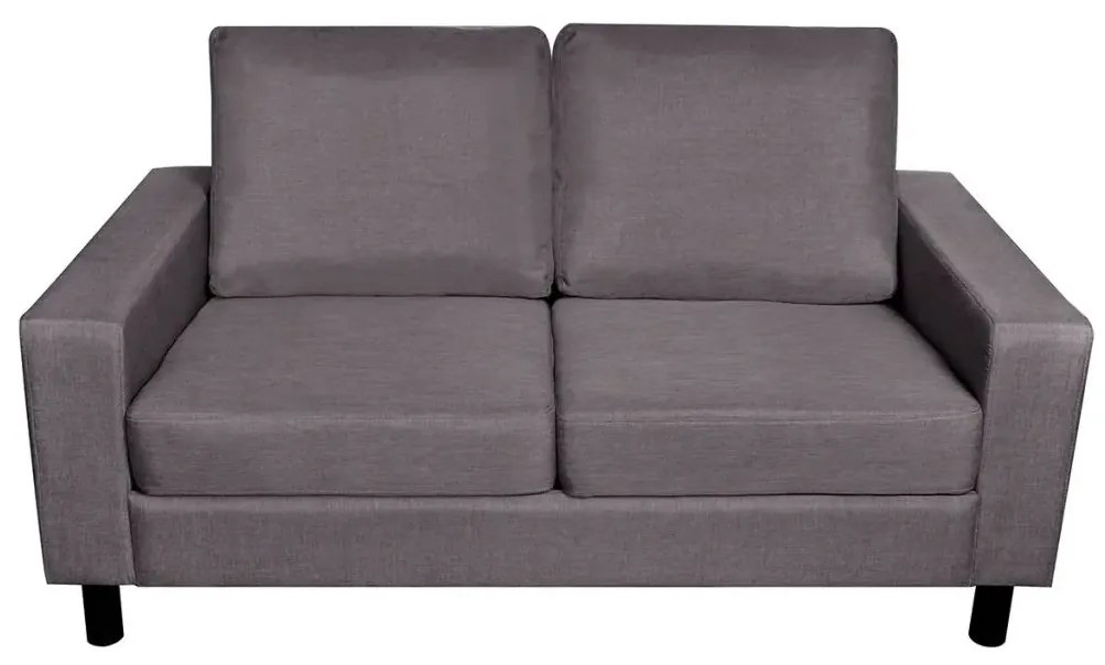 Materiałowa, ciemnoszara 2-osobowa sofa – Clarens