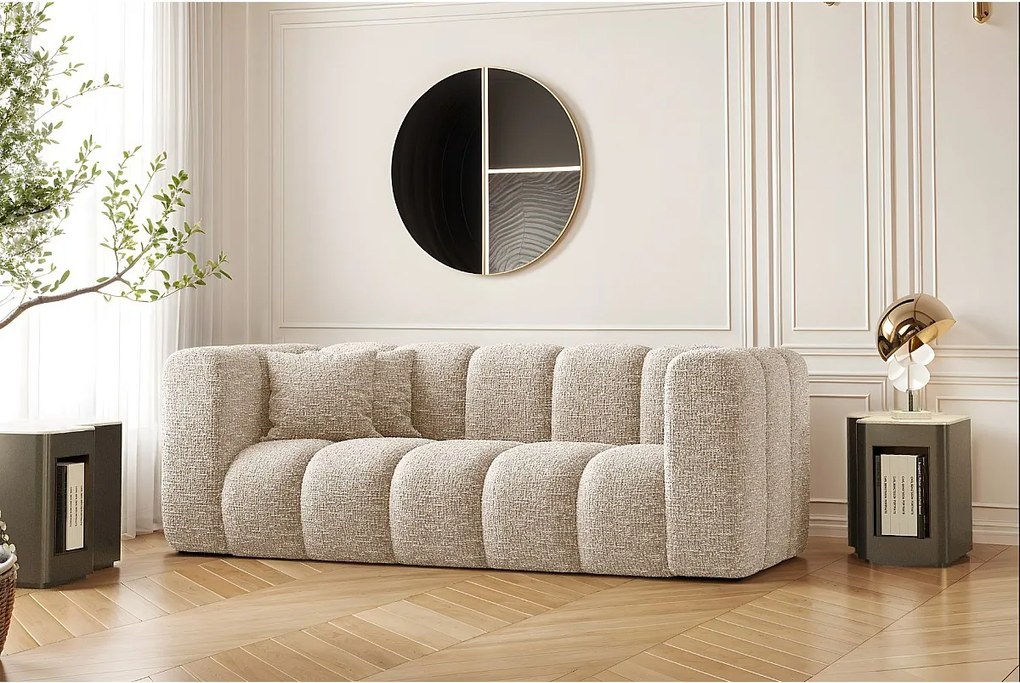 Sofa modułowa dwuosobowa Grand, tkanina Haga, Ecru