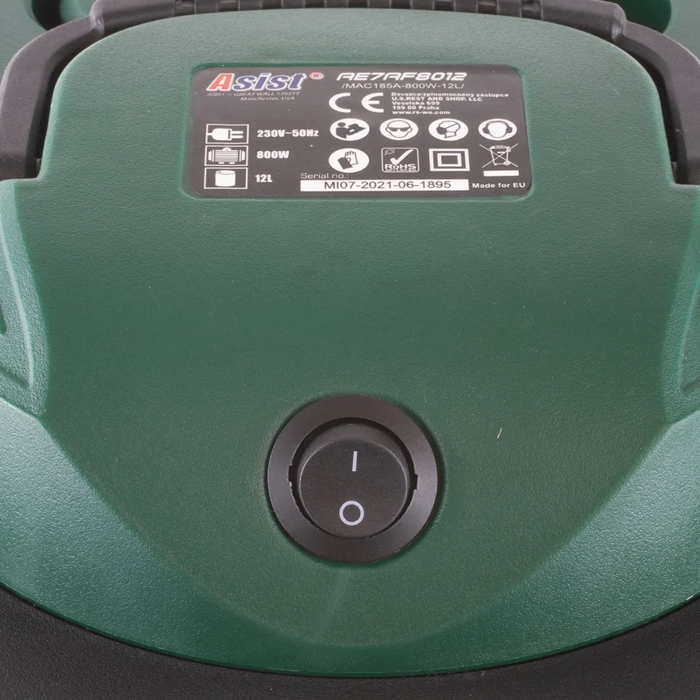 Asist AE7AF8012 Odkurzacz do popiołu 800 W,  12 l