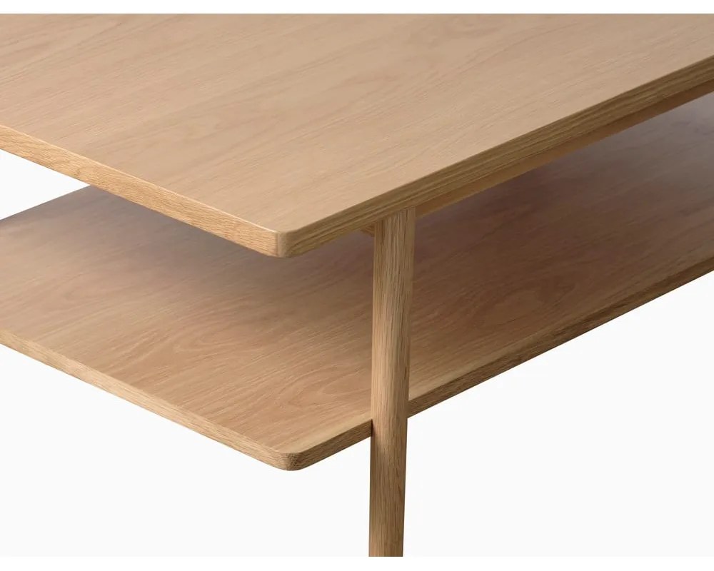 Stolik z blatem w dekorze dębu 60x120 cm Ponza – Unique Furniture