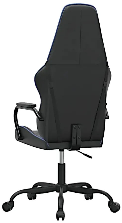 Czarno niebieski masujący fotel gamingowy C1-P55