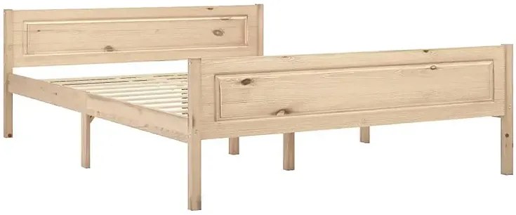 Małżeńskie łóżko z litego drewna sosny 160x200 F8-R54