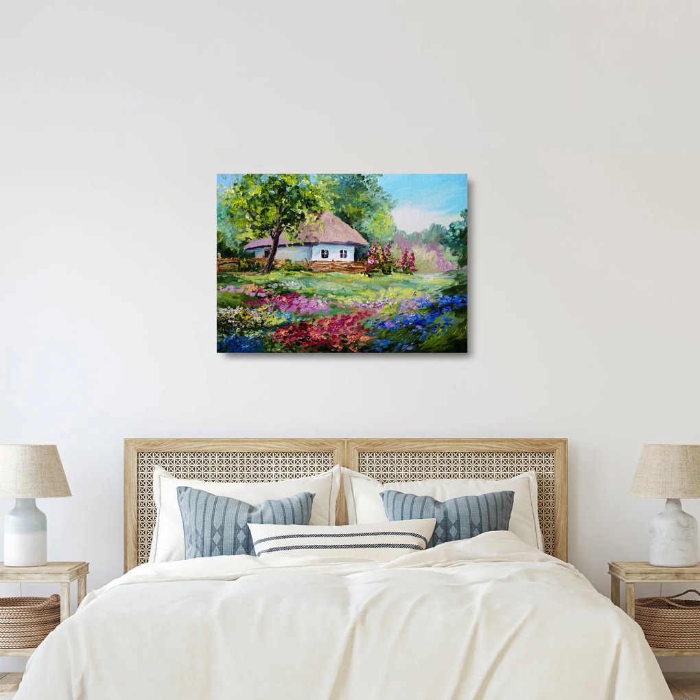 Obraz na szkle - Domek (70x50 cm)