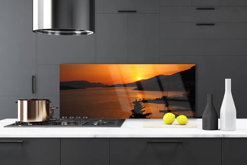 Panel Szklany Szczyty Gór nad Zatoką