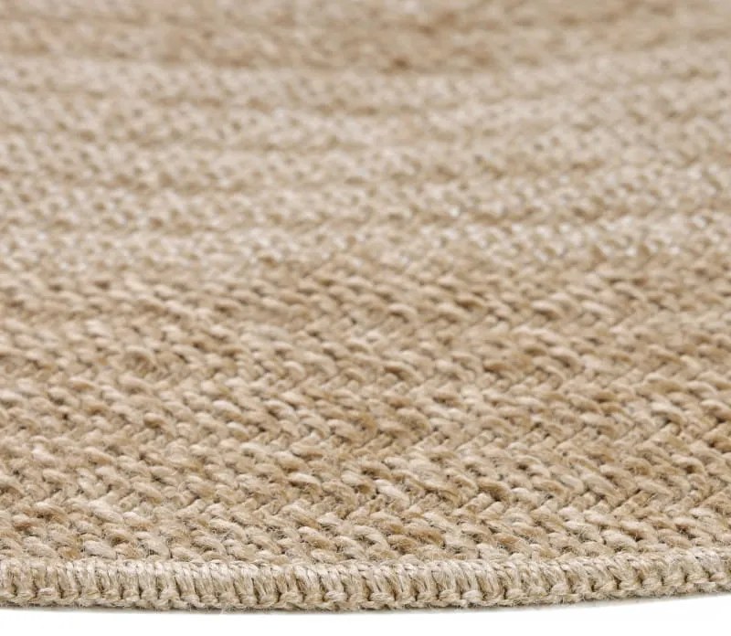 Dywan zewnętrzny okrągły Comilla beżowy 200 cm x 200 cm