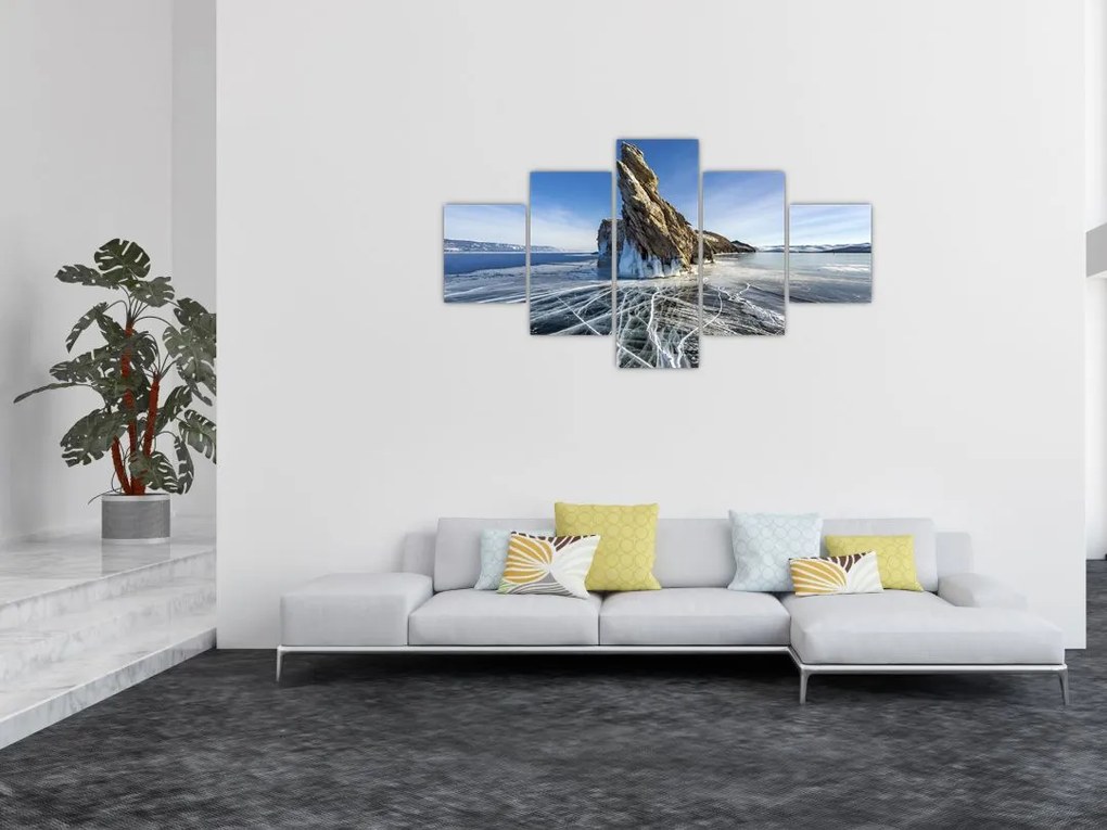 Obraz lodowej skały (125x70 cm)