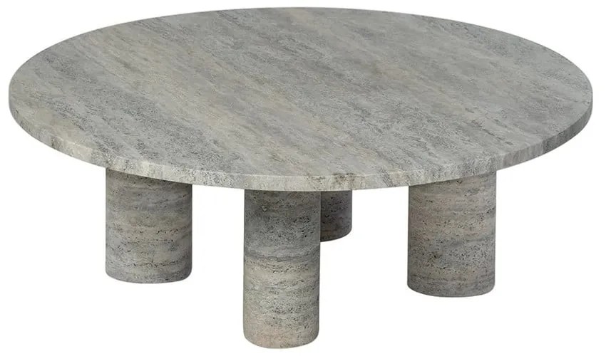 Szary kamienny okrągły stolik ø 75 cm Volos – Blomus