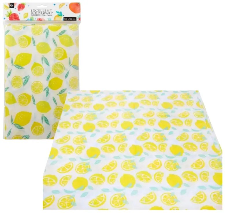 Obrus PVC LEMON 130x180 cm, żółty
