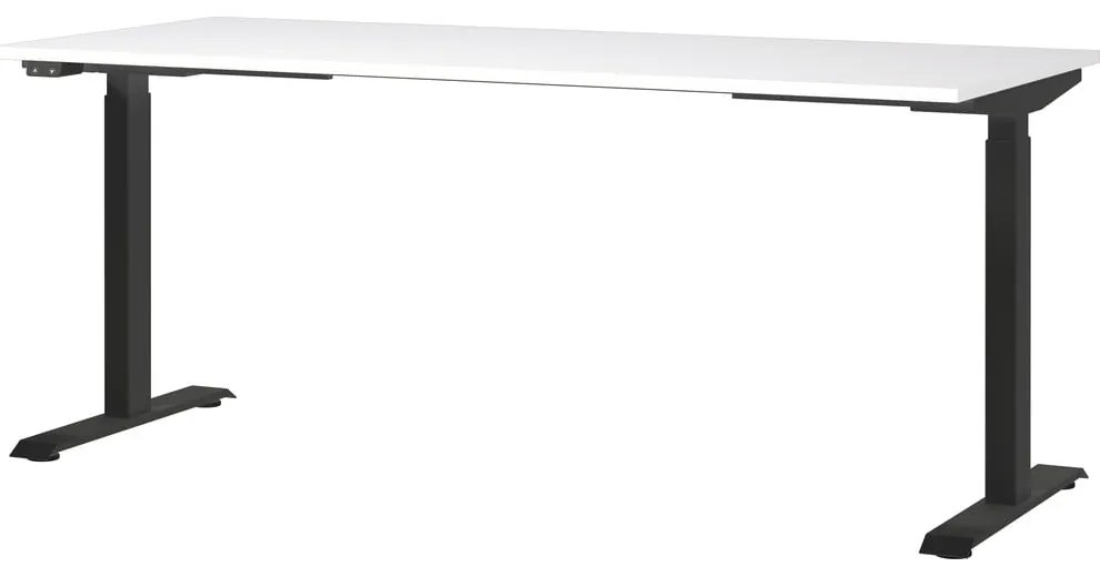 Biurko z elektryczną regulacją wysokości z białym blatem 80x180 cm Jet – Germania