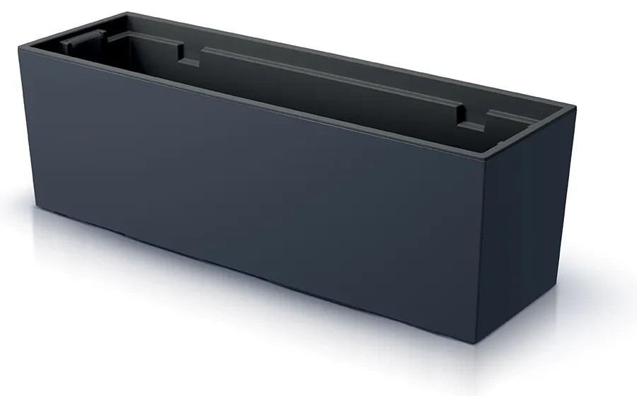 Doniczka ogrodowa 77 x 23,5 x 24,6 cm Urbi Case antracyt PROSPERPLAST