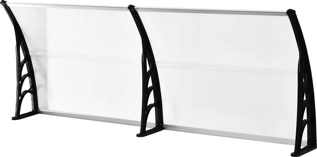 Podwójne Zadaszenie Outsunny: Ochrona przed słońcem i deszczem, Łatwa Instalacja, 75x195x23 cm