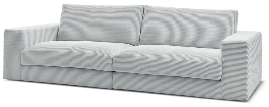 Jasnoszara sztruksowa sofa 274 cm Leonard – Bobochic Paris