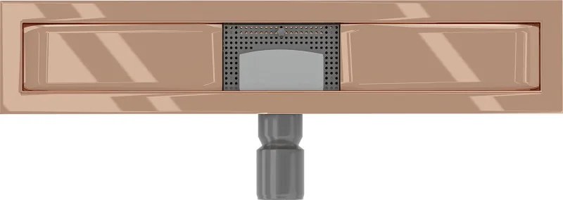 Mexen Flat korpus do odpływu liniowego 60 cm, różowe złoto - 1615060