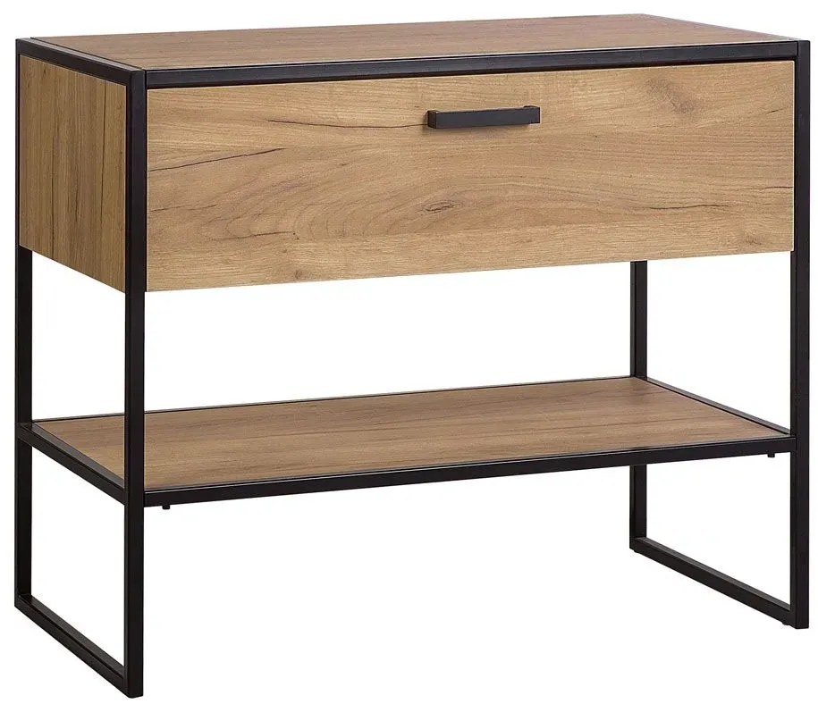 Szafka łazienkowa z umywalką dąb craft - Favero 5S 90 cm