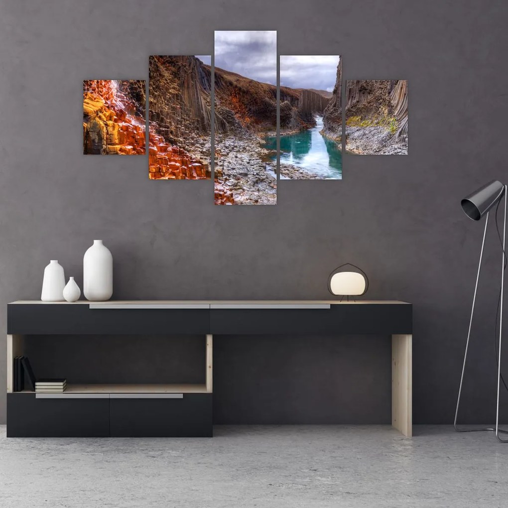 Obraz - Kanion Studlagil (125x70 cm)