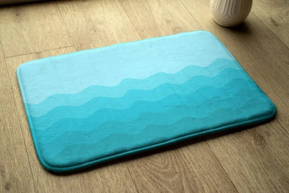 Dywanik antypoślizgowy do łazienki Dywanik antypoślizgowy do łazienki Geometryczne Fale