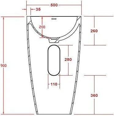 Umywalka stojąca TWZ16