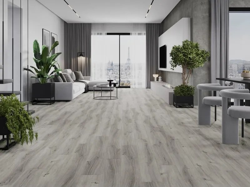 Mexen Harrison panele winylowe 1240 x 182 mm SPC 6,5 mm, podkład IXPE 1,5 mm, 4 V-Fuga, Dąb - F1044-1240-182-505-4V1-01