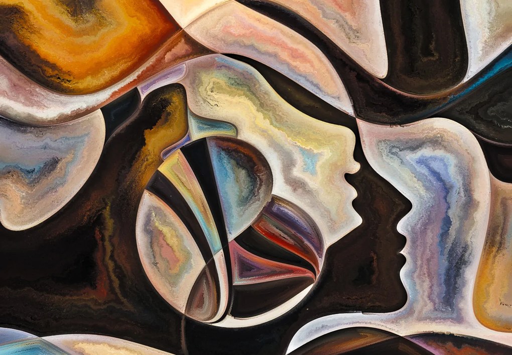 Fototapeta - Abstrakcja, malarstwo (196x136 cm)