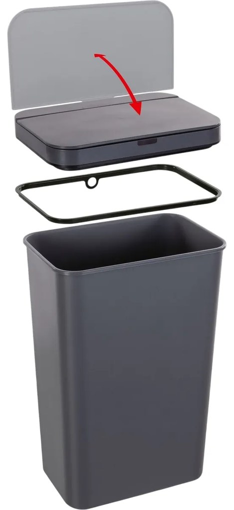 Lamart LT8108 Kosz bezdotykowy Sensor 50 l, szary
