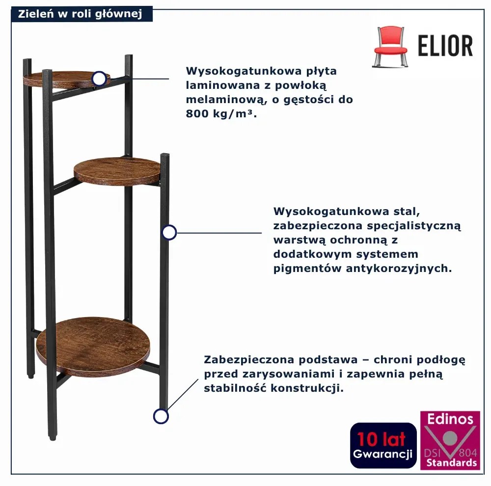 Rustykalny kwietnik stojący B2-H44