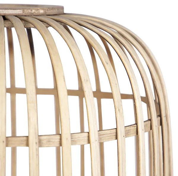 Lampa podłogowa w stylu rustykalnym z rattanu - Manila