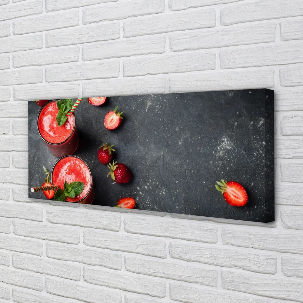 Obraz na płótnie Słodki Mus Truskawkowy