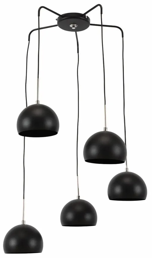 Lampa wisząca CANONUS II czarna ELTAP