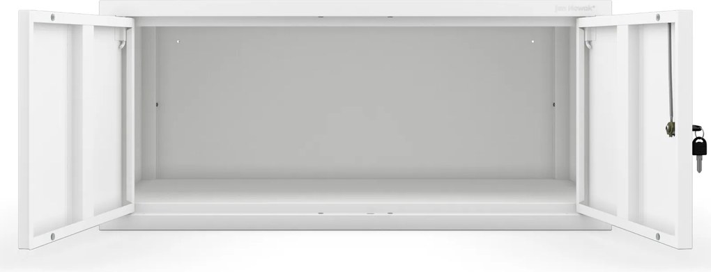 Metalowa nadstawka do szafy biurowej Ewa Compact, kolor biały
