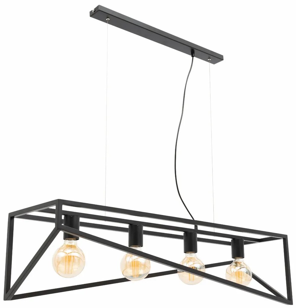 Lampa wisząca ELUVIES czarna ELTAP
