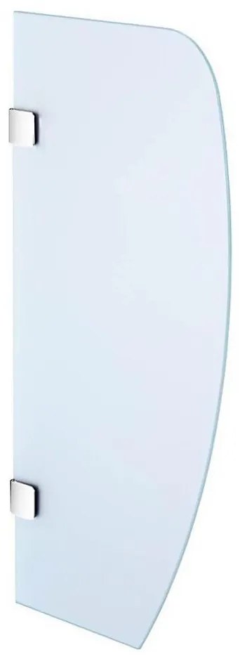 Sapho - Ścianka działowa do pisuarów 40x80 cm mleczne szkło