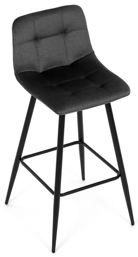 Zestaw krzeseł barowych B-X7015 GREY2, 4 szt.