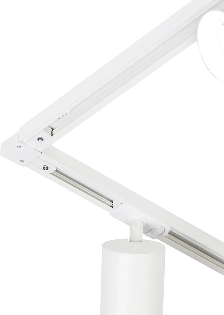 Nowoczesny system szynowy z 5 białymi reflektorami 1-fazowymi GU10 70mm - Iconic Jeana Luxe
