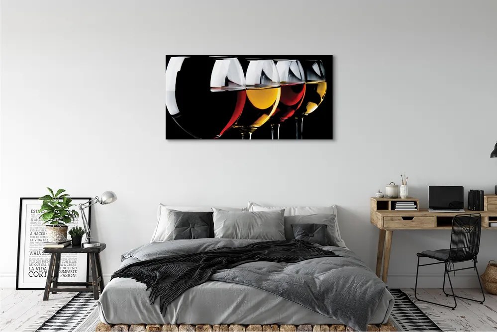 Fotoobraz na płótnie Minimalistyczne Kieliszki W Czerni