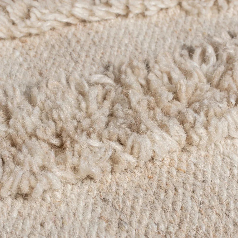 Beżowy wełniany dywan tkany ręcznie 200x290 cm Loma – Flair Rugs