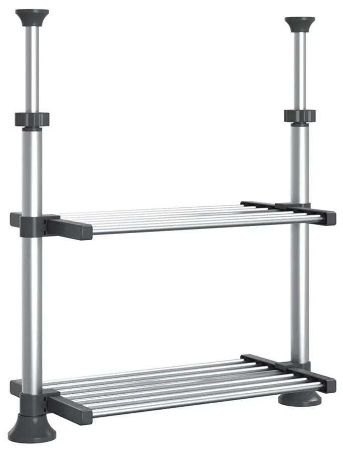 Regulowany aluminiowy regał kuchenny na blat - Rivia