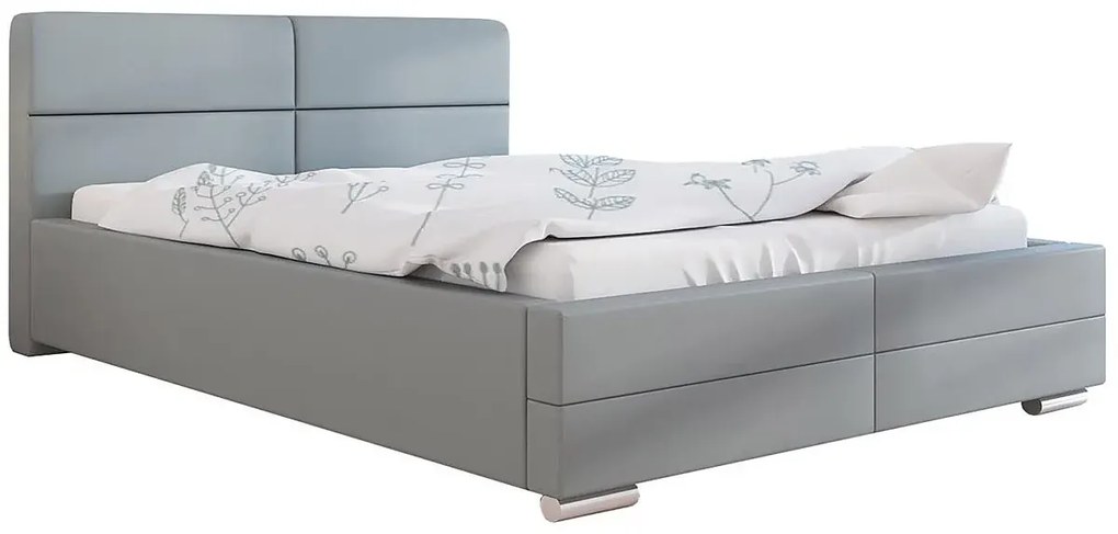 Dwuosobowe łóżko z pojemnikiem 140x200 Erli 3X - 36 kolorów