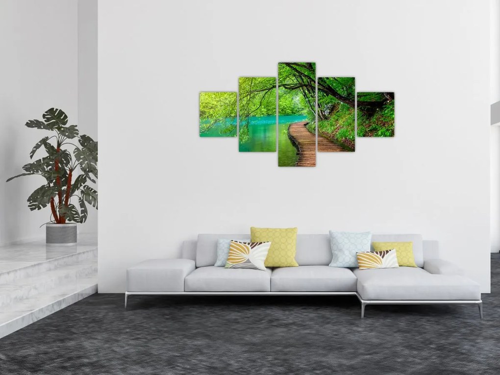 Obraz - Jeziora Plitwickie (125x70 cm)