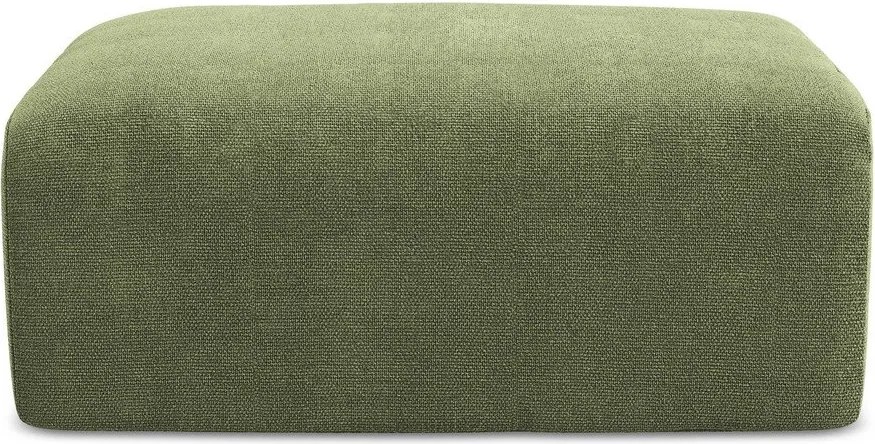 Zielony podnóżek z tkaniny szenilowej Kona – Makamii