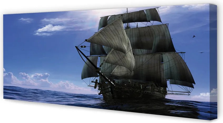 Obraz na płótnie Spokojny Rejs Statkiem