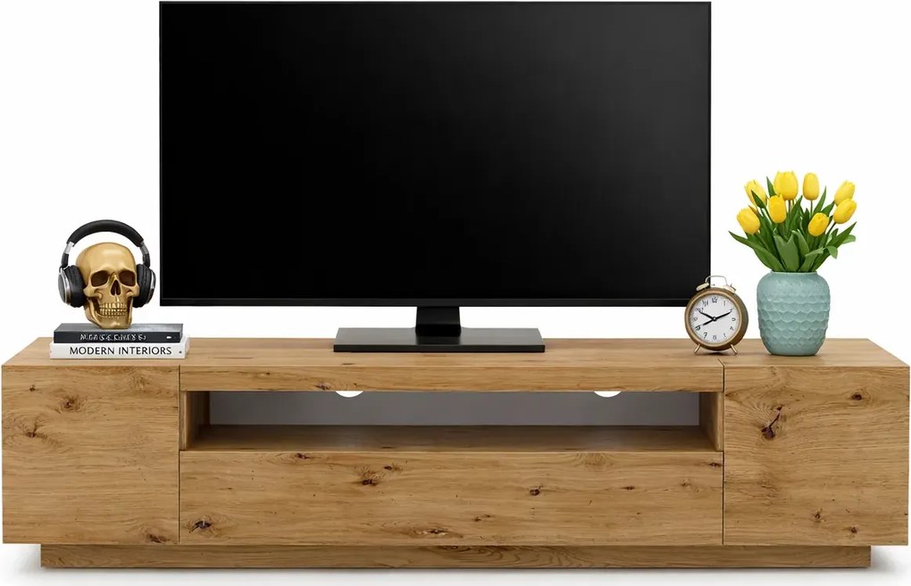Szafka Pod Tv Stojąca Lub Ścienna Dąb Artisan F3-E75