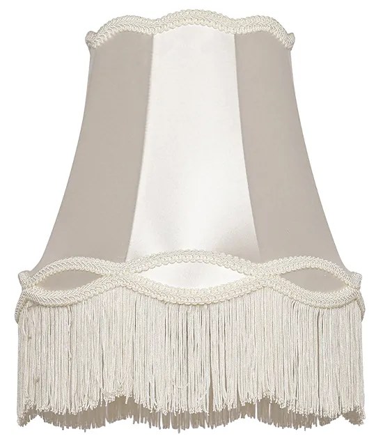 Abażur materiałowy kremowy 30 cm - Granny Retro